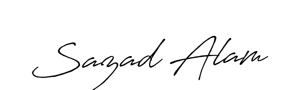 Antro_Vectra_Bolder is a professional signature style that is perfect for those who want to add a touch of class to their signature. It is also a great choice for those who want to make their signature more unique. Get Sazad Alam name to fancy signature for free. Sazad Alam signature style 7 images and pictures png