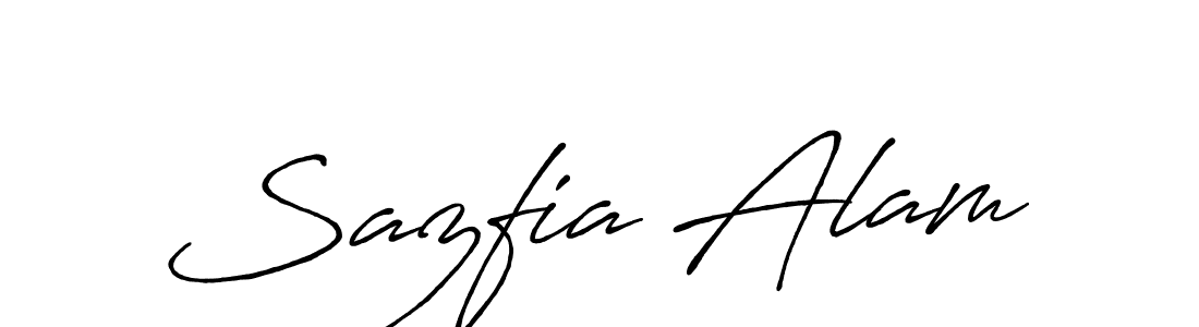 Also we have Sazfia Alam name is the best signature style. Create professional handwritten signature collection using Antro_Vectra_Bolder autograph style. Sazfia Alam signature style 7 images and pictures png