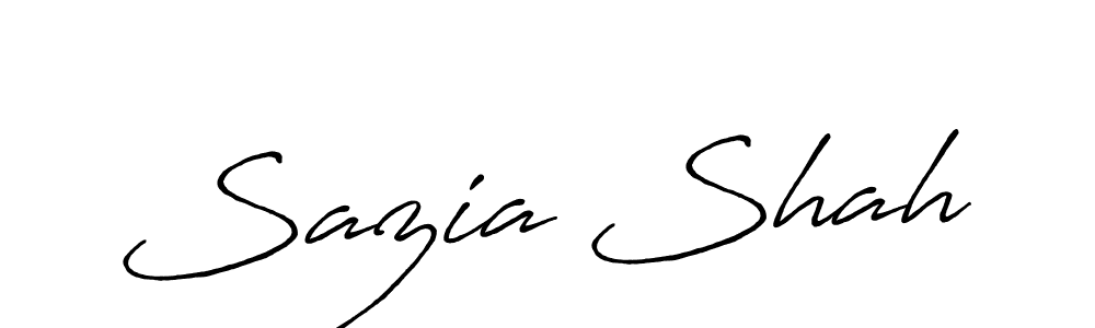 The best way (Antro_Vectra_Bolder) to make a short signature is to pick only two or three words in your name. The name Sazia Shah include a total of six letters. For converting this name. Sazia Shah signature style 7 images and pictures png