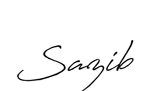 Sazib stylish signature style. Best Handwritten Sign (Antro_Vectra_Bolder) for my name. Handwritten Signature Collection Ideas for my name Sazib. Sazib signature style 7 images and pictures png