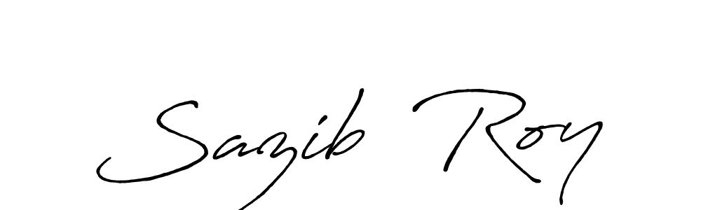 How to make Sazib  Roy name signature. Use Antro_Vectra_Bolder style for creating short signs online. This is the latest handwritten sign. Sazib  Roy signature style 7 images and pictures png