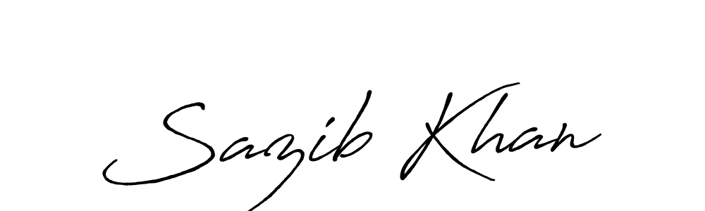 How to make Sazib Khan signature? Antro_Vectra_Bolder is a professional autograph style. Create handwritten signature for Sazib Khan name. Sazib Khan signature style 7 images and pictures png