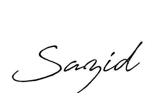 Also we have Sazid name is the best signature style. Create professional handwritten signature collection using Antro_Vectra_Bolder autograph style. Sazid signature style 7 images and pictures png