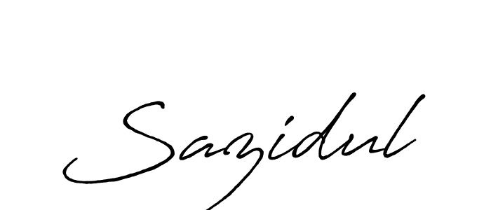 How to make Sazidul name signature. Use Antro_Vectra_Bolder style for creating short signs online. This is the latest handwritten sign. Sazidul signature style 7 images and pictures png