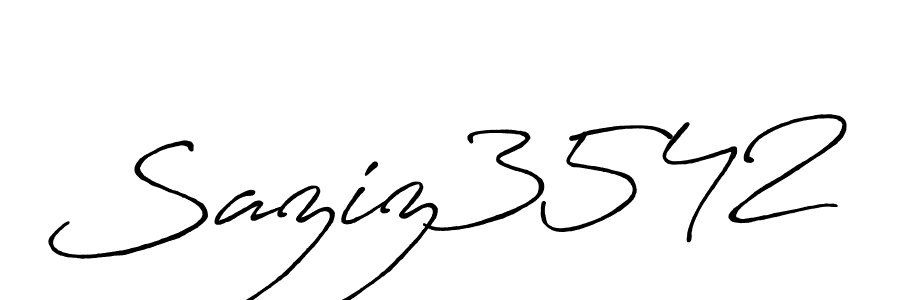 How to make Saziz3542 name signature. Use Antro_Vectra_Bolder style for creating short signs online. This is the latest handwritten sign. Saziz3542 signature style 7 images and pictures png