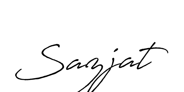 Also we have Sazjat name is the best signature style. Create professional handwritten signature collection using Antro_Vectra_Bolder autograph style. Sazjat signature style 7 images and pictures png