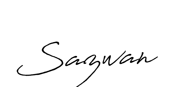 How to make Sazwan signature? Antro_Vectra_Bolder is a professional autograph style. Create handwritten signature for Sazwan name. Sazwan signature style 7 images and pictures png