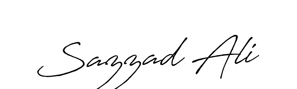 Create a beautiful signature design for name Sazzad Ali. With this signature (Antro_Vectra_Bolder) fonts, you can make a handwritten signature for free. Sazzad Ali signature style 7 images and pictures png