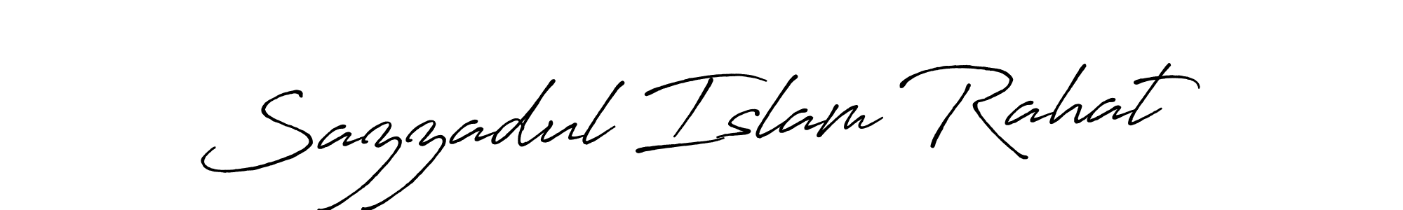 Sazzadul Islam Rahat stylish signature style. Best Handwritten Sign (Antro_Vectra_Bolder) for my name. Handwritten Signature Collection Ideas for my name Sazzadul Islam Rahat. Sazzadul Islam Rahat signature style 7 images and pictures png