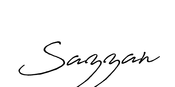 Create a beautiful signature design for name Sazzan. With this signature (Antro_Vectra_Bolder) fonts, you can make a handwritten signature for free. Sazzan signature style 7 images and pictures png