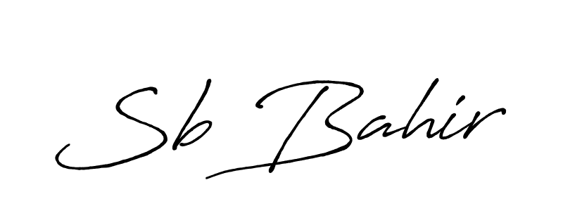 You should practise on your own different ways (Antro_Vectra_Bolder) to write your name (Sb Bahir) in signature. don't let someone else do it for you. Sb Bahir signature style 7 images and pictures png