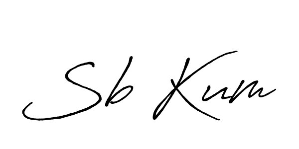 Sb Kum stylish signature style. Best Handwritten Sign (Antro_Vectra_Bolder) for my name. Handwritten Signature Collection Ideas for my name Sb Kum. Sb Kum signature style 7 images and pictures png