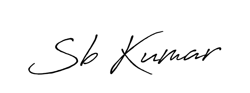 How to make Sb Kumar name signature. Use Antro_Vectra_Bolder style for creating short signs online. This is the latest handwritten sign. Sb Kumar signature style 7 images and pictures png