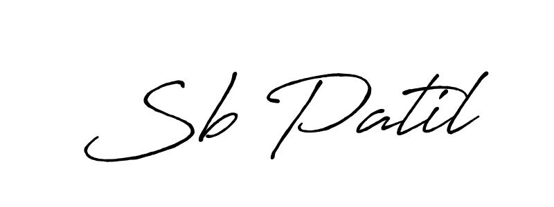 You should practise on your own different ways (Antro_Vectra_Bolder) to write your name (Sb Patil) in signature. don't let someone else do it for you. Sb Patil signature style 7 images and pictures png