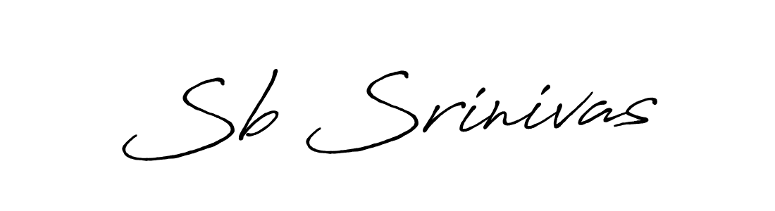 You should practise on your own different ways (Antro_Vectra_Bolder) to write your name (Sb Srinivas) in signature. don't let someone else do it for you. Sb Srinivas signature style 7 images and pictures png