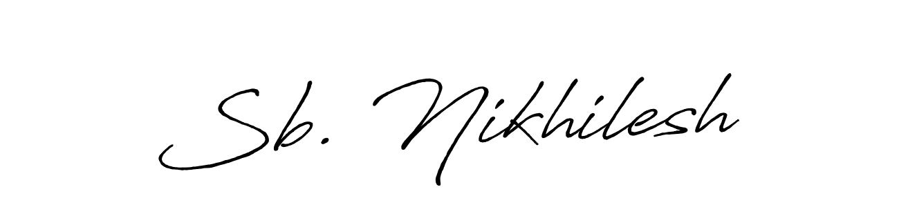 Once you've used our free online signature maker to create your best signature Antro_Vectra_Bolder style, it's time to enjoy all of the benefits that Sb. Nikhilesh name signing documents. Sb. Nikhilesh signature style 7 images and pictures png