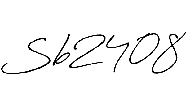 Sb2408 stylish signature style. Best Handwritten Sign (Antro_Vectra_Bolder) for my name. Handwritten Signature Collection Ideas for my name Sb2408. Sb2408 signature style 7 images and pictures png
