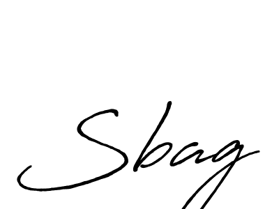 Create a beautiful signature design for name Sbag. With this signature (Antro_Vectra_Bolder) fonts, you can make a handwritten signature for free. Sbag signature style 7 images and pictures png