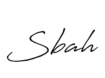 How to make Sbah name signature. Use Antro_Vectra_Bolder style for creating short signs online. This is the latest handwritten sign. Sbah signature style 7 images and pictures png