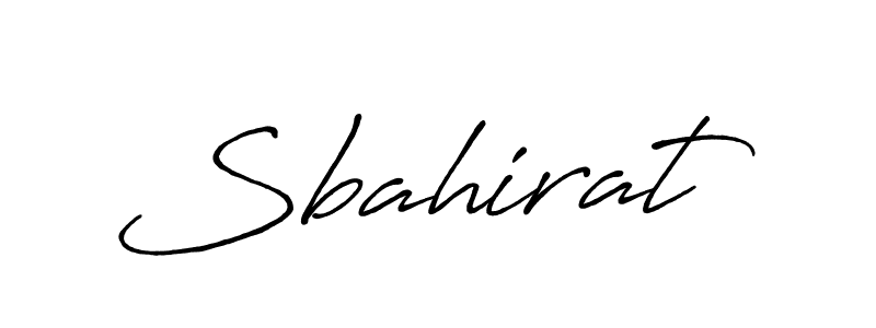 Design your own signature with our free online signature maker. With this signature software, you can create a handwritten (Antro_Vectra_Bolder) signature for name Sbahirat. Sbahirat signature style 7 images and pictures png