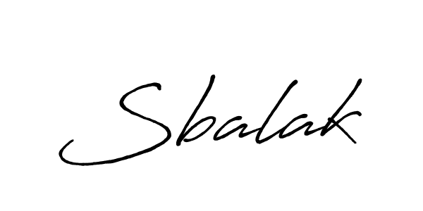 Create a beautiful signature design for name Sbalak. With this signature (Antro_Vectra_Bolder) fonts, you can make a handwritten signature for free. Sbalak signature style 7 images and pictures png