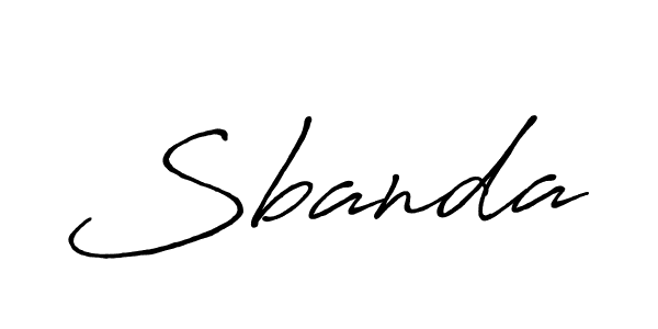 Sbanda stylish signature style. Best Handwritten Sign (Antro_Vectra_Bolder) for my name. Handwritten Signature Collection Ideas for my name Sbanda. Sbanda signature style 7 images and pictures png