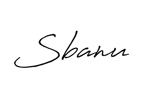 Also we have Sbanu name is the best signature style. Create professional handwritten signature collection using Antro_Vectra_Bolder autograph style. Sbanu signature style 7 images and pictures png