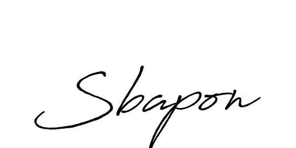 How to make Sbapon name signature. Use Antro_Vectra_Bolder style for creating short signs online. This is the latest handwritten sign. Sbapon signature style 7 images and pictures png