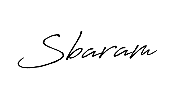 Design your own signature with our free online signature maker. With this signature software, you can create a handwritten (Antro_Vectra_Bolder) signature for name Sbaram. Sbaram signature style 7 images and pictures png