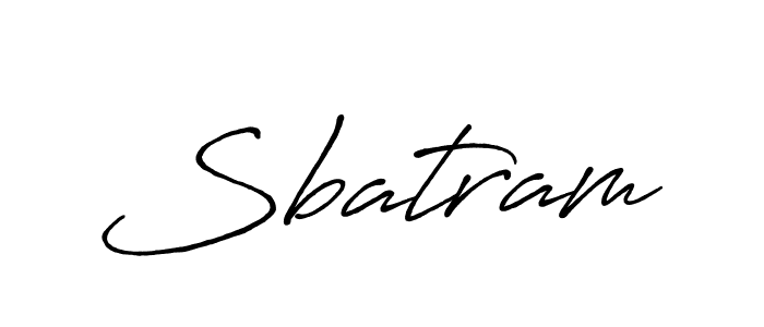 How to make Sbatram signature? Antro_Vectra_Bolder is a professional autograph style. Create handwritten signature for Sbatram name. Sbatram signature style 7 images and pictures png