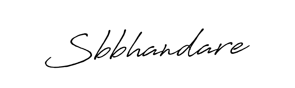 Make a beautiful signature design for name Sbbhandare. With this signature (Antro_Vectra_Bolder) style, you can create a handwritten signature for free. Sbbhandare signature style 7 images and pictures png