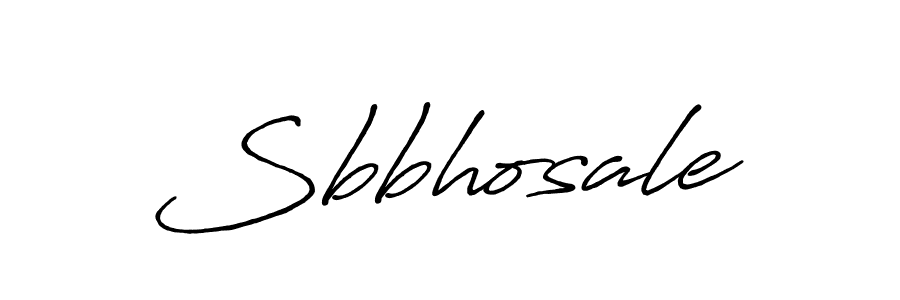 Create a beautiful signature design for name Sbbhosale. With this signature (Antro_Vectra_Bolder) fonts, you can make a handwritten signature for free. Sbbhosale signature style 7 images and pictures png