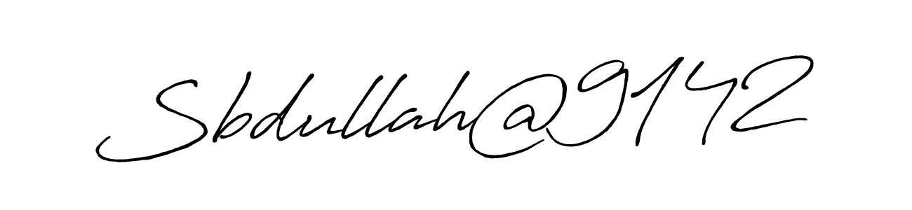 Also we have Sbdullah@9142 name is the best signature style. Create professional handwritten signature collection using Antro_Vectra_Bolder autograph style. Sbdullah@9142 signature style 7 images and pictures png