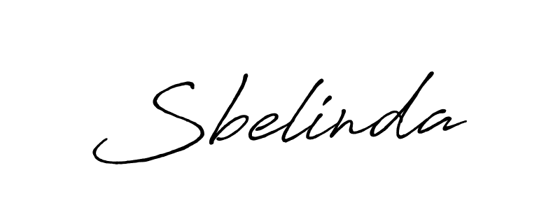 Make a beautiful signature design for name Sbelinda. With this signature (Antro_Vectra_Bolder) style, you can create a handwritten signature for free. Sbelinda signature style 7 images and pictures png