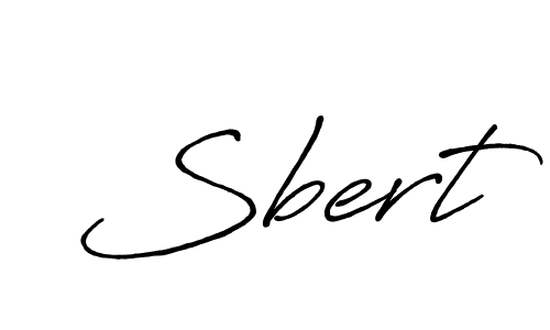 How to make Sbert name signature. Use Antro_Vectra_Bolder style for creating short signs online. This is the latest handwritten sign. Sbert signature style 7 images and pictures png