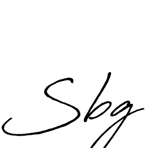 Create a beautiful signature design for name Sbg. With this signature (Antro_Vectra_Bolder) fonts, you can make a handwritten signature for free. Sbg signature style 7 images and pictures png