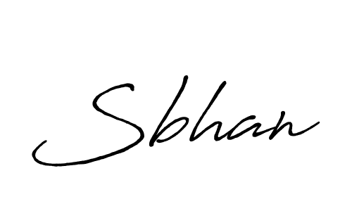Also we have Sbhan name is the best signature style. Create professional handwritten signature collection using Antro_Vectra_Bolder autograph style. Sbhan signature style 7 images and pictures png