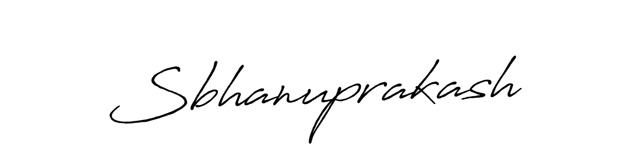 Make a beautiful signature design for name Sbhanuprakash. With this signature (Antro_Vectra_Bolder) style, you can create a handwritten signature for free. Sbhanuprakash signature style 7 images and pictures png