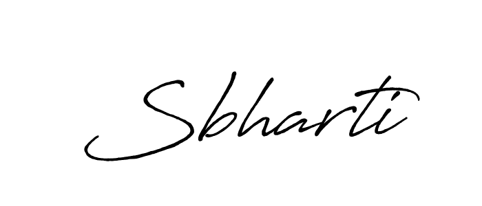 How to make Sbharti signature? Antro_Vectra_Bolder is a professional autograph style. Create handwritten signature for Sbharti name. Sbharti signature style 7 images and pictures png