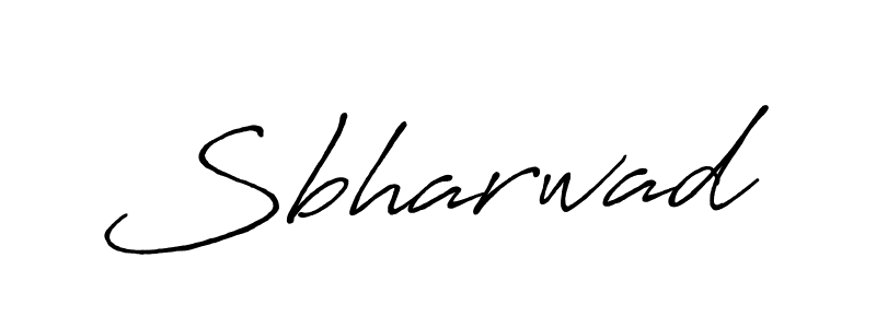Sbharwad stylish signature style. Best Handwritten Sign (Antro_Vectra_Bolder) for my name. Handwritten Signature Collection Ideas for my name Sbharwad. Sbharwad signature style 7 images and pictures png