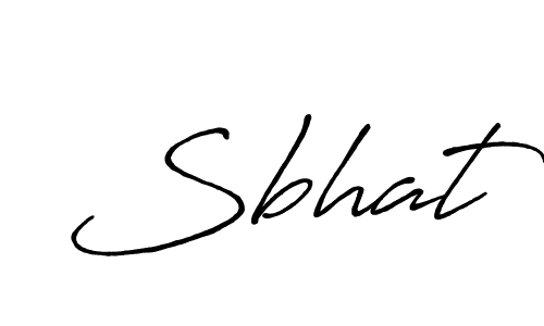 Use a signature maker to create a handwritten signature online. With this signature software, you can design (Antro_Vectra_Bolder) your own signature for name Sbhat. Sbhat signature style 7 images and pictures png