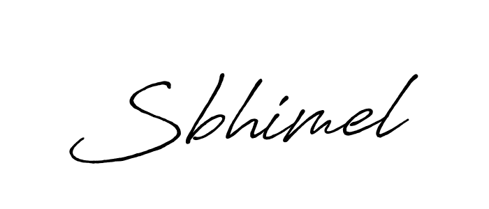 How to make Sbhimel name signature. Use Antro_Vectra_Bolder style for creating short signs online. This is the latest handwritten sign. Sbhimel signature style 7 images and pictures png