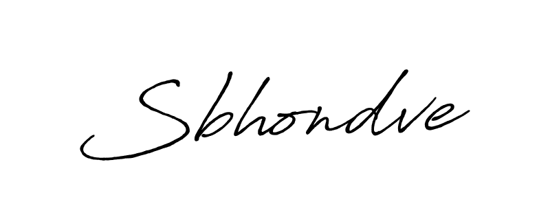 Design your own signature with our free online signature maker. With this signature software, you can create a handwritten (Antro_Vectra_Bolder) signature for name Sbhondve. Sbhondve signature style 7 images and pictures png