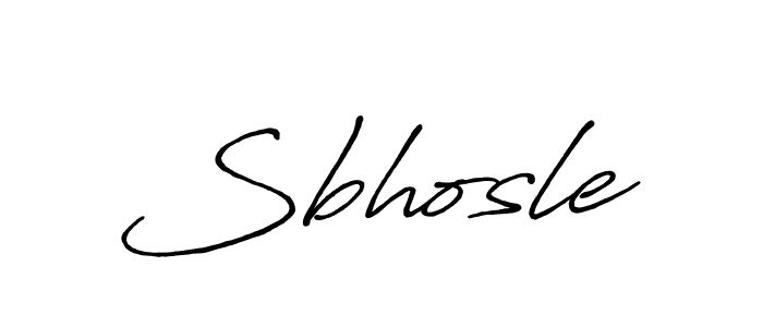 Sbhosle stylish signature style. Best Handwritten Sign (Antro_Vectra_Bolder) for my name. Handwritten Signature Collection Ideas for my name Sbhosle. Sbhosle signature style 7 images and pictures png