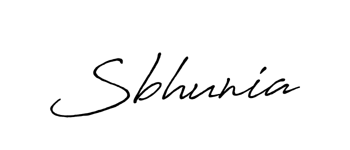 Use a signature maker to create a handwritten signature online. With this signature software, you can design (Antro_Vectra_Bolder) your own signature for name Sbhunia. Sbhunia signature style 7 images and pictures png