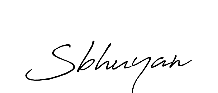 Create a beautiful signature design for name Sbhuyan. With this signature (Antro_Vectra_Bolder) fonts, you can make a handwritten signature for free. Sbhuyan signature style 7 images and pictures png