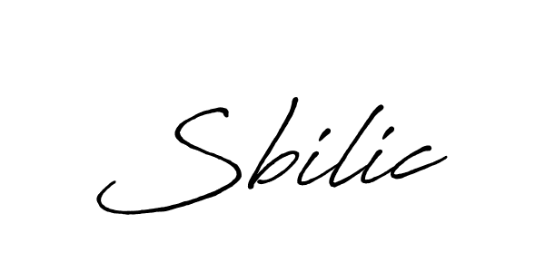 Create a beautiful signature design for name Sbilic. With this signature (Antro_Vectra_Bolder) fonts, you can make a handwritten signature for free. Sbilic signature style 7 images and pictures png