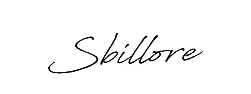 Also we have Sbillore name is the best signature style. Create professional handwritten signature collection using Antro_Vectra_Bolder autograph style. Sbillore signature style 7 images and pictures png