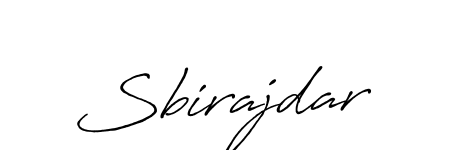 Make a beautiful signature design for name Sbirajdar. With this signature (Antro_Vectra_Bolder) style, you can create a handwritten signature for free. Sbirajdar signature style 7 images and pictures png