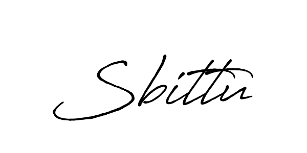 Design your own signature with our free online signature maker. With this signature software, you can create a handwritten (Antro_Vectra_Bolder) signature for name Sbittu. Sbittu signature style 7 images and pictures png